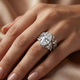 Certified 4ct Vinea Marquise Diamond Engagement Ring Set 14k Gold Lab Grown