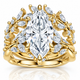 Certified 4ct Vinea Marquise Diamond Engagement Ring Set 14k Gold Lab Grown