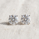 .25Ct - 8.00Ct Round Four Prong Diamond Studs Lab Grown 14k Gold