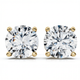 .25Ct - 8.00Ct Round Four Prong Diamond Studs Lab Grown 14k Gold