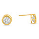 .50 - 1.75 Carat TW Diamond Bezel Stud Earrings in 14k Gold Lab Grown