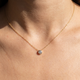 1/2Ct Diamond Bezel Pendant Solitaire Necklace 14k Yellow Gold Lab Grown