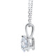 1/4 ct Solitaire Diamond Pendant available in 14K and Platinum
