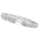 10Ct Pear Shape Diamond Tennis Bracelet Wide 14k White Gold Lab Grown