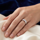 Curved Women's Diamond Wedding Ring 14k Gold Lab Grown