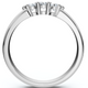 Curved Women's Diamond Wedding Ring 14k Gold Lab Grown