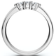 Curved Women's Diamond Wedding Ring 14k Gold Lab Grown