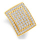 3Ct Men's Diamond Ring in 10k Gold Lab Grown