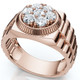 Men's 3/4Ct Diamond Anniversary Wedding Ring 14k Gold Lab Grown