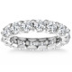 4Ct TW Lab Grown Diamond U Prong Eternity Ring Anniversary Band 14k Gold