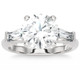 Certified 2 5/8Ct 3-Stone Baguette Diamond Engagement Ring 14k Gold Lab Grown