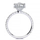 Certified 5.86Ct Elongated Cushion Diamond Hidden Halo Engagement Ring Gold