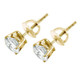 3ct TDW Diamond Studs 14K Yellow Gold Lab Grown Screw Back Earrings