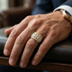 7Ct Men's Diamond Ring in 14k Gold Lab Grown