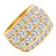 7Ct Men's Diamond Ring in 14k Gold Lab Grown