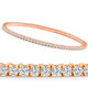 3.00-7 1/2Ct TW Flexible Diamond Bangle Tennis Bracelet Lab Grown 14k Gold
