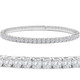 3.00-7 1/2Ct TW Flexible Diamond Bangle Tennis Bracelet Lab Grown 14k Gold