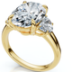 Certified Joanna 4 3/4Ct Oval & Half Moon Diamond Engagement 14k Gold Lab Grown
