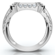 2Ct Men's Diamond Ring in 14k Gold Lab Grown