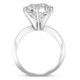 Certified 5Ct Solitaire Diamond Engagement Ring 14k White Gold Lab Grown