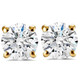 Certified 2.03Ct TW Diamond Studs Screw Back 14k Yellow Gold Lab Grown