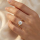 Certified 3Ct Diamond Solitaire Yellow Gold Engagement Ring Lab Grown