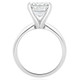 Certified 4Ct Emerald Cut Solitaire Diamond Engagement Ring Lab Grown 14k