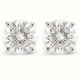 Round Four Prong Natural Diamond Studs 14k Gold