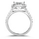 Certified 3.80Ct Princess Cut Halo Diamond Engagement Ring 14k White Gold Certified 3.80Ct Princess Cut Halo Diamond Engagement Ring 14k White Gold