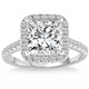 Certified 3.80Ct Princess Cut Halo Diamond Engagement Ring 14k White Gold Certified 3.80Ct Princess Cut Halo Diamond Engagement Ring 14k White Gold