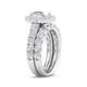5Ct Princess Cut Diamond Engagement Matching Wedding Ring Set 10k Gold Lab Grown