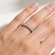 2Ct Princess Cut Diamond Eternity Stackable Wedding Ring 14k Gold Lab Grown