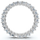 2Ct Princess Cut Diamond Eternity Stackable Wedding Ring 14k Gold Lab Grown