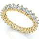 2Ct Princess Cut Diamond Eternity Stackable Wedding Ring 14k Gold Lab Grown