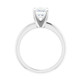 14k White Gold Emerald Cut Solitaire Lab Grown Diamond Engagement Ring