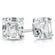 3.32Ct Asscher Cut Diamond Studs 14k White Gold Lab Grown Earrings