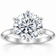 Certified 6Ct Solitaire Diamond Engagement Ring 14k White Gold Lab Grown