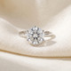 Certified 6Ct Solitaire Diamond Engagement Ring 14k White Gold Lab Grown
