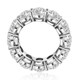 12.50Ct Oval Moissanite Eternity Ring 14k Gold