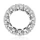 12.50Ct Oval Moissanite Eternity Wedding Anniversary Women's Ring 14k Gold
