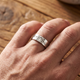 6mm 14k Yellow Gold Ring Nature Inspired Men's Wedding Band
