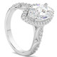 2 1/4Ct Marquise Halo Nature Inspired Lab Grown Diamond Engagement Ring 14k Gold