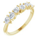 1 1/3CtPear Shaped Diamond Anniversary Band 14k Gold Lab Grown