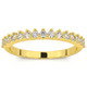 3/8Ct Round Cut Designed Anniversary Band 14k Gold Lab Grown