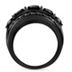 7 1/4Ct TW Black Diamond Men's Ring 10k Black Gold 7 1/4Ct TW Black Diamond Men's Ring 10k Black Gold
