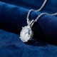 G/VS 2Ct Oval Diamond Solitaire Certified Lab Grown Diamond Pendant Necklace