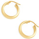 14k Yellow Gold 5.5mm Small Designer Hoops Women's Earrings 3/4" Tall 2.30grams