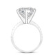 Certified 2.33Ct Diamond Engagement Ring 14k White Gold Lab Grown