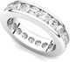2Ct Diamond Channel Set Eternity Ring Women's Wedding Band Lab Grown