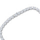 87.80Ct TW Diamond Tennis Necklace 14k White Gold 18" Lab Grown